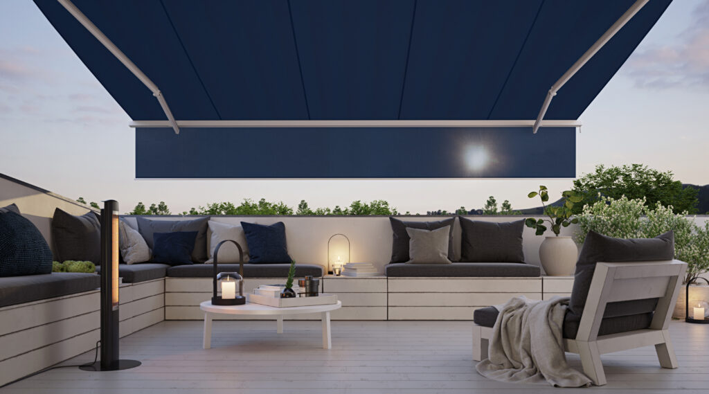 knikarmschermen van Markilux