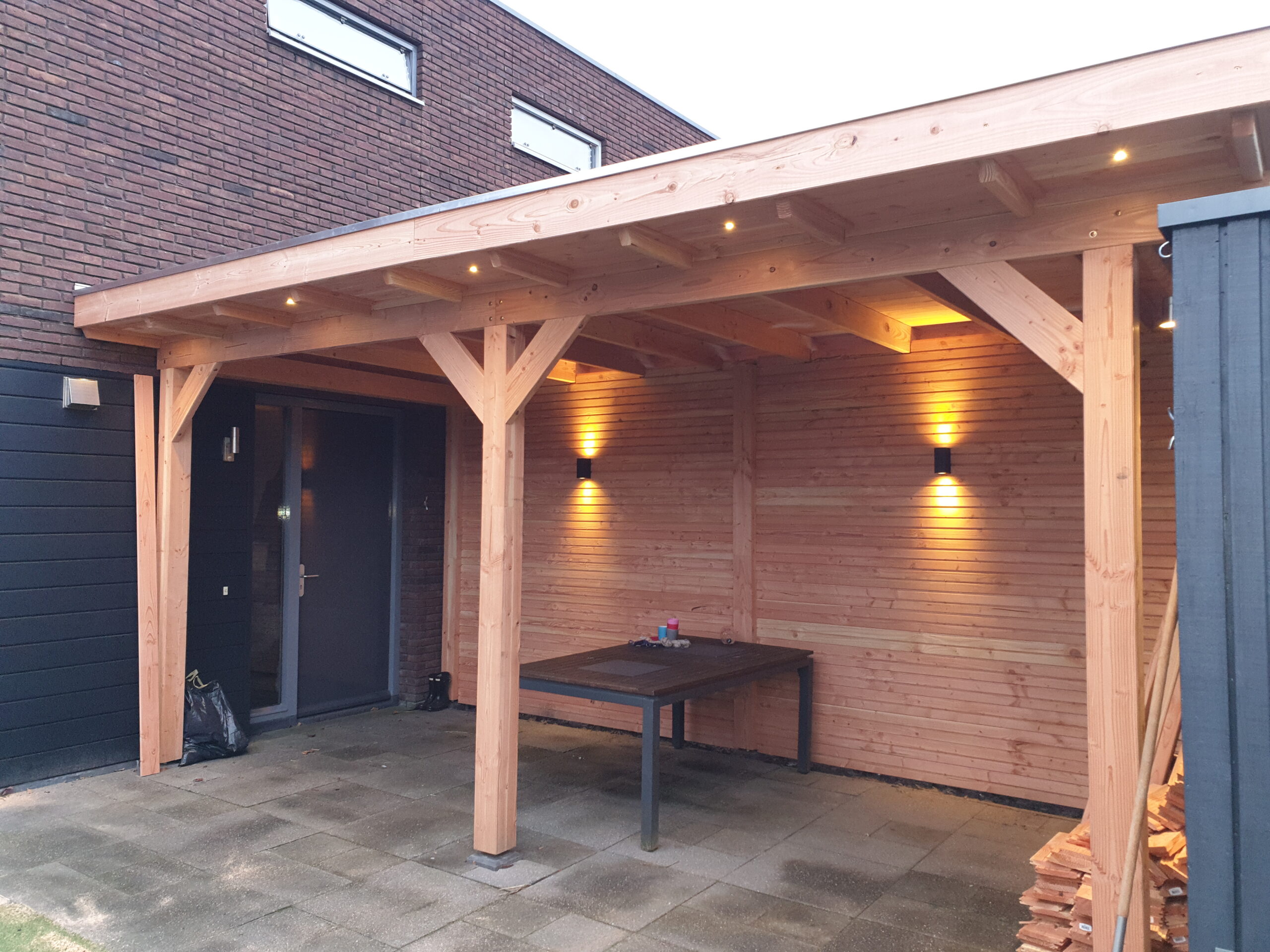 Maatwerk Abma houten overkapping